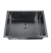 Мойка кухонная ZERIX ZH4843B-215 (3.0/1.0) PVD-BLACK с сушилкой для посуды (ZM5555)