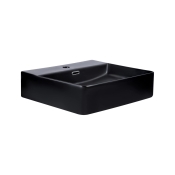 Раковина Qtap Nando LT 500х420х130 Matt black без донного клапана (QT12116146AMB)
