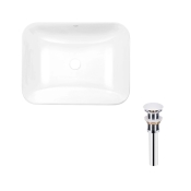 Раковина Qtap Scorpio 500х380х145 White з донним клапаном PU02 (QT1411K490WN47290)