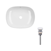 Раковина Qtap Aquarius 465x375x120 White з донним клапаном PU02 (QT21112185WN47295)