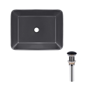 Раковина Qtap Tern 480х370х135 Matt black з донним клапаном PU03 (QT172074MBMBN47300)