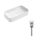 Раковина Qtap Tern 605x350x140 White з донним клапаном PU02 (QT17112270WN47304)