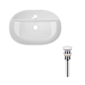 Раковина Qtap Scorpio 610x400x120 White з донним клапаном PU02 (QT14112203WN47315)