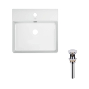 Раковина Qtap Nando LT 500х420х130 White с донным клапаном PU02O (QT12112173SWN47323)