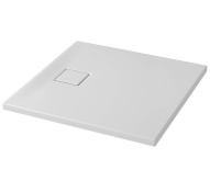 Душовий піддон Cersanit Tako Slim 80x4 білий матовий + сифон (S932-157)