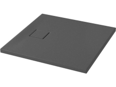 Душовий піддон Cersanit Tako Slim 80x4 сірий матовий + сифон (S932-161)