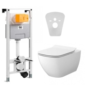 Комплект Cersanit: инсталляция для унитаза Oli 120 Plus + СЕТ b246 Zen Clean On (099949+S701-427)