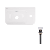 Раковина Qtap Tern 450х260х155 White з донним клапаном PU02O (QT17115117RWN47328)