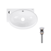 Раковина Qtap Leo 420x280x150 White з донним клапаном PU02O (QT11115011LWN47332)