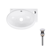 Раковина Qtap Leo 420x280x150 White з донним клапаном PU02O (QT11115011RWN47333)