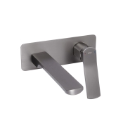 Смеситель для раковины Qtap Slavonice скрытого монтажа Gunmetal Black PVD (QTSLA273GMB45920)