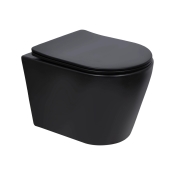 Унітаз підвісний Qtap Scorpio Ultra Quiet із сидінням Soft-Close Matt Black (QT14332380AMB)