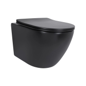 Унітаз підвісний Qtap Robin New Ultra Quiet із сидінням Soft-Close Matt Black(QT13332381АSMB)