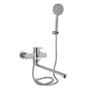 Смеситель для ванны Lidz Luna 005 k35 Nickel (LDLUN005NKS46093)