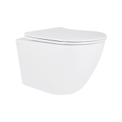 Унітаз підвісний Qtap Robin Ultra Quiet сидіння Slim Duroplast/ Soft-close/ Quick relase 490x365x325 мм (QT13332381АSW)
