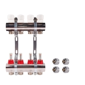 Комплект: Коллектор с расходомерами SD Plus SD235W 1" 3 выхода + SD Евроконус 3/4'' 16 х 2мм SD346 (SD235W346314)