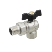 Кран шаровый Raftec BLACK DN15 НВ 1/2" бабочка DRBS1-U RAF67752