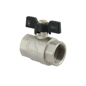 Кран шаровый Raftec BLACK PN40 ВВ 1" бабочка DRB3 (RAF51389)