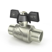 Кран шаровый Raftec BLACK DN15 НН 1/2’’ бабочка DRB1111 (RAF67749)