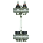 Коллектор с расходомерами Raftec STEEL 1"х2 RC03-02 (RAF55861)