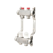 Колектор Polmark 1"x3/4" 2 виходи з термоклапанами без євроконусів (POLM89238)