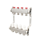Колектор Polmark 1"x3/4" 4 виходи з термоклапанами без євроконусів (POLM89240)