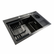 Кухонна мийка чорна Platinum Handmade PVD 78*46 (PLA000041338)
