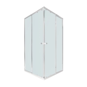 Душова кабіна Qtap Pisces CRM109-11SP5, квадрат, 90-105x90-105, скло 5мм Pear, регул. профіль, розсув., без піддону (PISCRM10911SP5)
