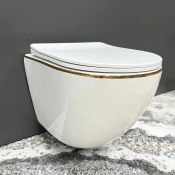 Подвесной унитаз VBI Vulcano Gold Edge (VBI-020402)