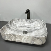 Умивальник накладний VBI Palermo Gray Onyx (VBI-012303)