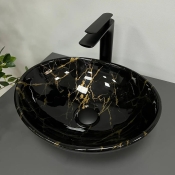 Умивальник накладний VBI Parma Marble Black (VBI-011004)