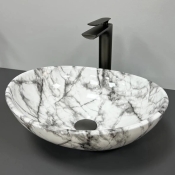 Умивальник накладний VBI Parma Statuario Black Veins (VBI-011009)