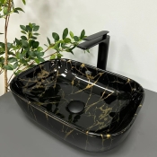 Умивальник накладний VBI Ravenna Marble Black (VBI-011207)