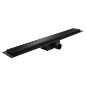 Душовий трап зі скляною панеллю KOER FD08-70x700-Glass Black (KR5141)