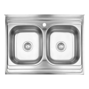 Кухонна мийка WEZER 7848(0.8) Decor 780x480х180 мм (7848(0,8)D/D)