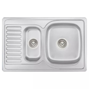 Кухонна мийка WEZER 7850(0.8) Satin 780x500х180 мм (7850(0,8)S)