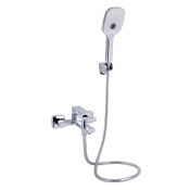 Змішувач для ванни з душовим гарнітуром Qtap Gemini Chrome (QTGEM259CRM45681)