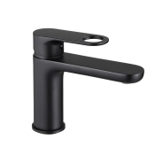 Смеситель для раковины Qtap Grand Black Matt (QTJAY270BLM45545)