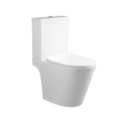 Унітаз для підлоги Qtap Dove Rimless, сидіння Slim Duroplast/ Soft-close/ Quick relase бачок 3 /7.15L 605x370x800 мм (QT06228380BW)