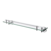 Полка стеклянная для зеркала Stella Classic 60×12.5×9.5 хром (07.800)