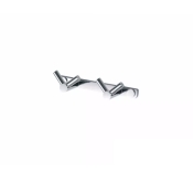 Крючок двойной (2шт) Stella Dodatki 13×4×2.5 cm хром (18.022)