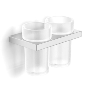 Стакан с держателем двойной Stella Kobe 15.5×9.5×12 cm хром (05.412)