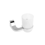 Стакан с держателем Stella Square 12×9.5×9.5 cm хром (04.411)