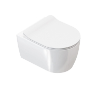 Унитаз подвесной безобедочный 48х36 см с сиденьем Excellent Soft Close Doto Pure Rim (CEEX.1404.485.WH)