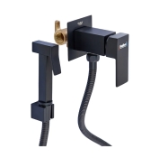 Смеситель с гигиеническим душем Haiba Kubus 002 Black (HB3952)