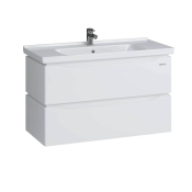 Тумба Sanwerk Alessa Air 100 біла з умивальником Idea 2.0, 2F (MV0000898)