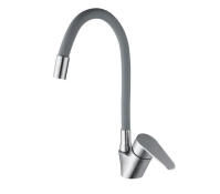 Змішувач для кухні Mixxus NEO-011 REFL.Gray із силіконовим виливом (MI6557)