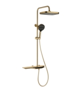 Душевая система с термостатом Mixxus Premium Space-009-J Brushed gold, 3 режима (MI6541)