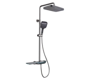 Душевая система с термостатом Mixxus Premium Space-009-J Graphite, 3 режима (MI6542)