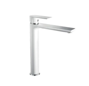 Смеситель для умывальника Haiba Milano 001 High White-Chrome (HB9564)